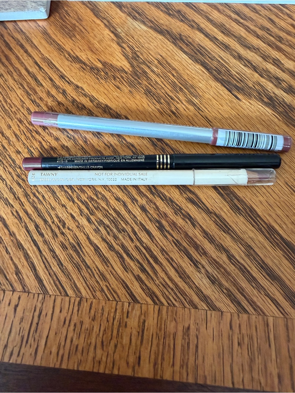 New 3 Lip Liner Pencils— Neutral Tawny, plums, Heather.